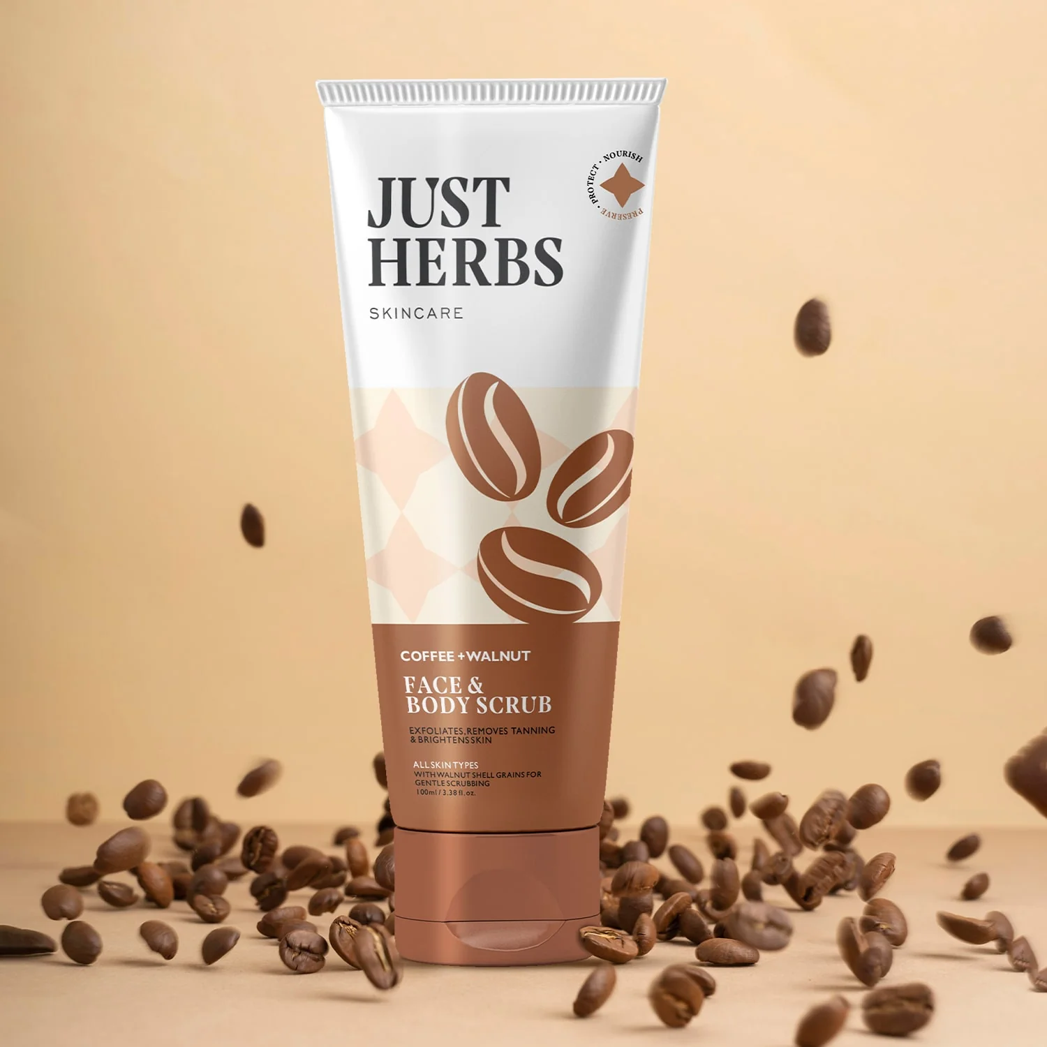 Face and Body Scrub - Coffee and Walnut - Image 3