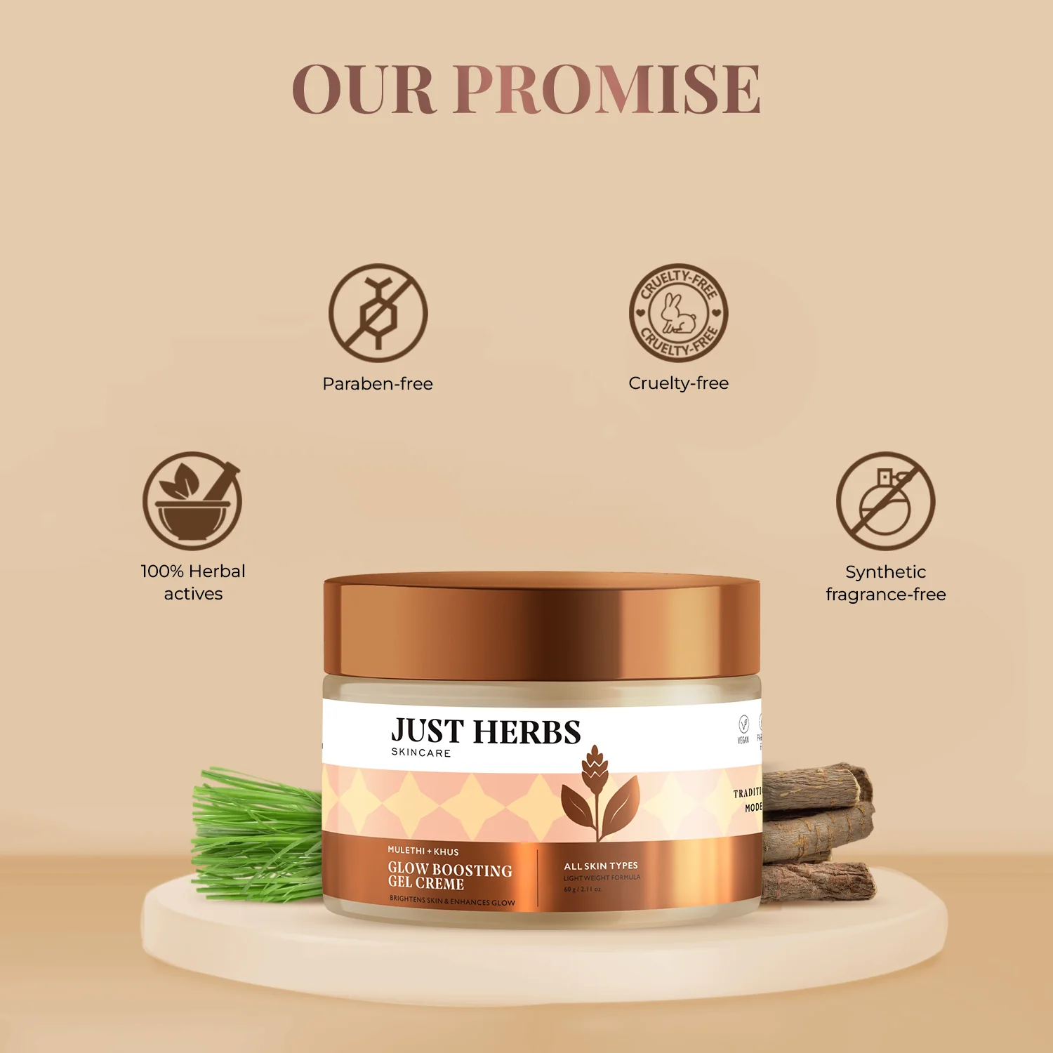Glow Boosting Gel Creme with Mulethi and Khus / Fair'e - Image 6