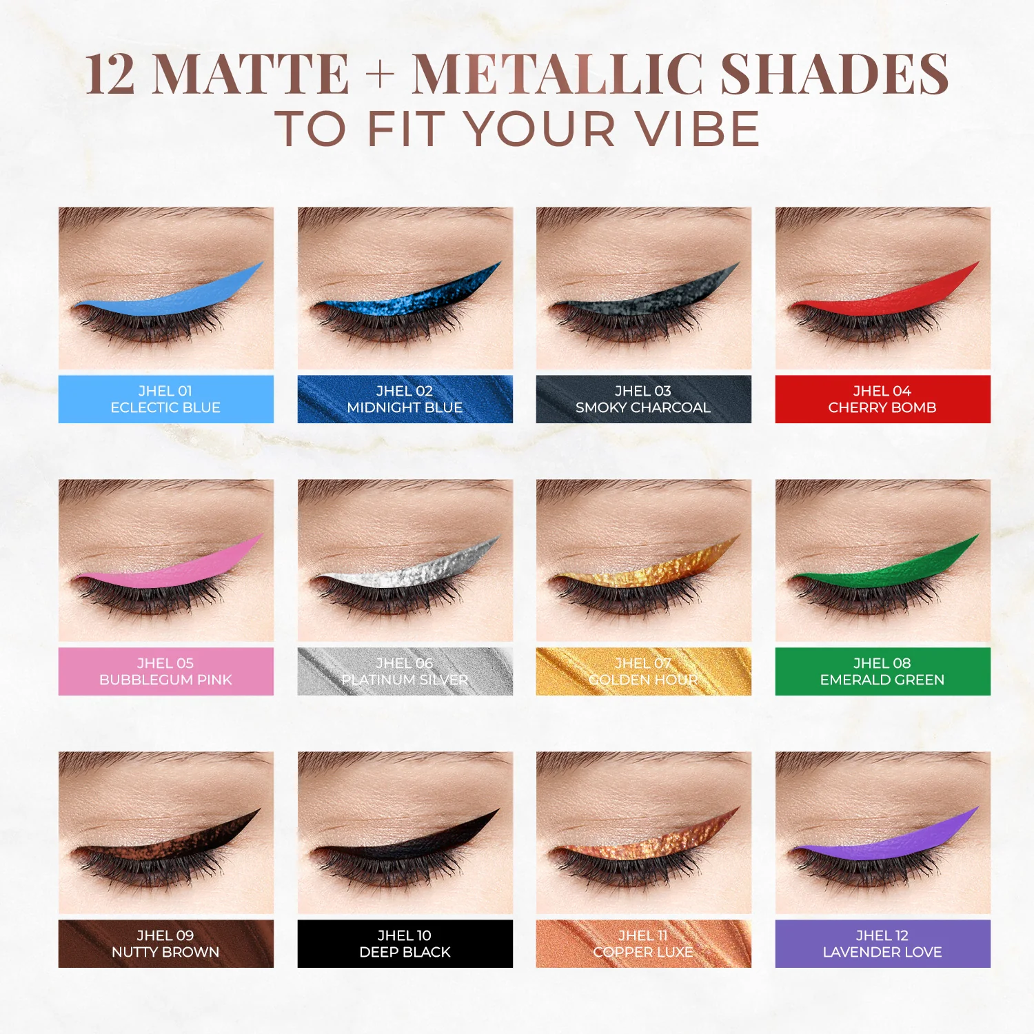 Herb-Enriched Waterproof Eyeliner Organic with Jojoba Oil & Vitamin E - Image 13