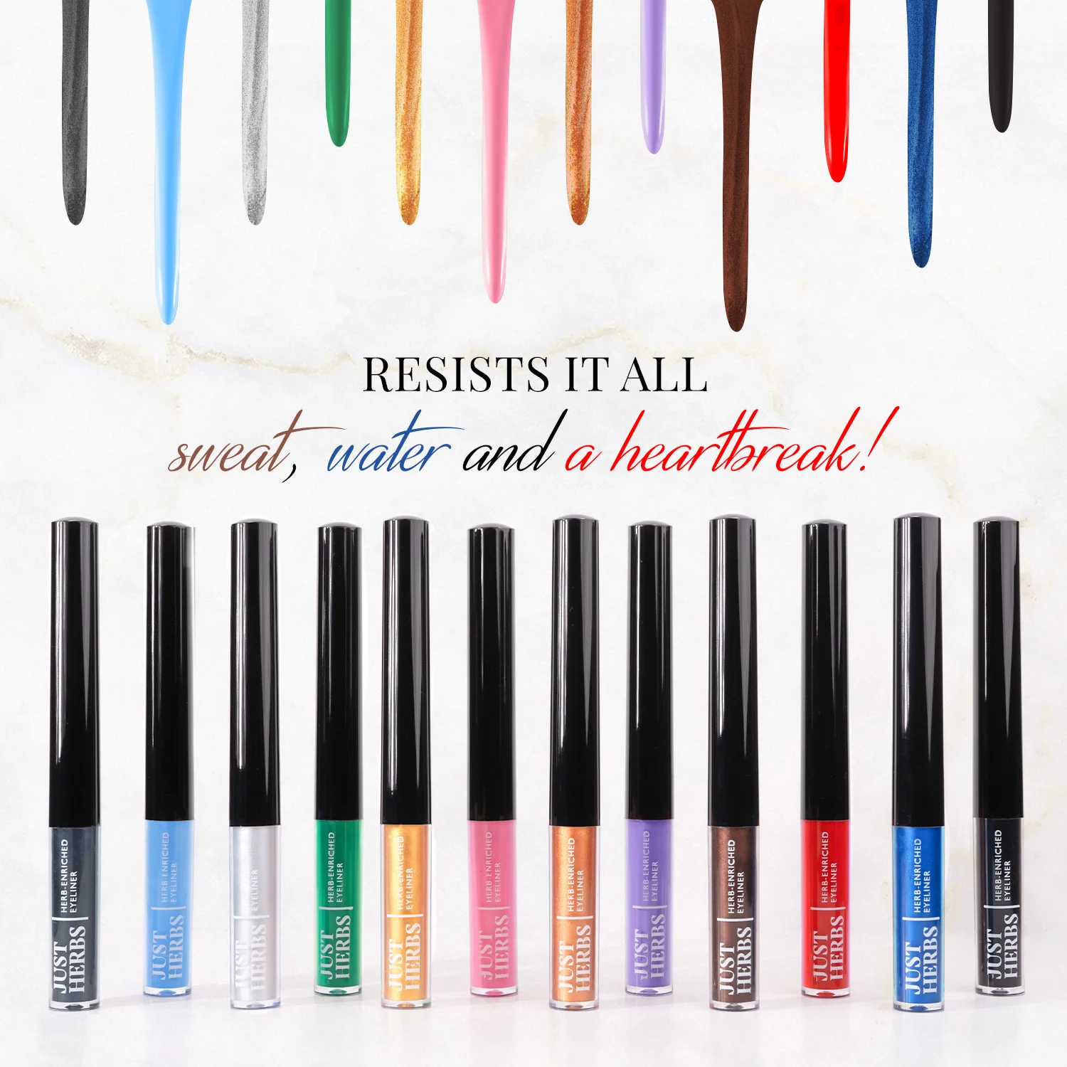 Herb-Enriched Waterproof Eyeliner Organic with Jojoba Oil & Vitamin E - Image 14