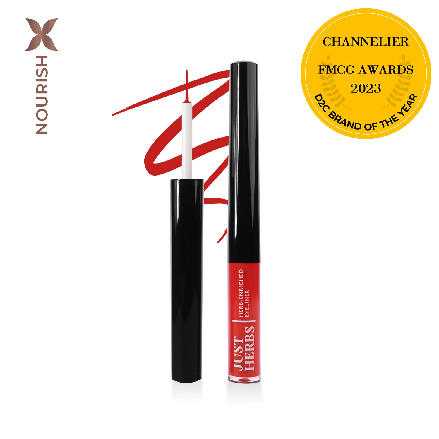 Herb-Enriched Waterproof Eyeliner Organic with Jojoba Oil & Vitamin E - Image 4