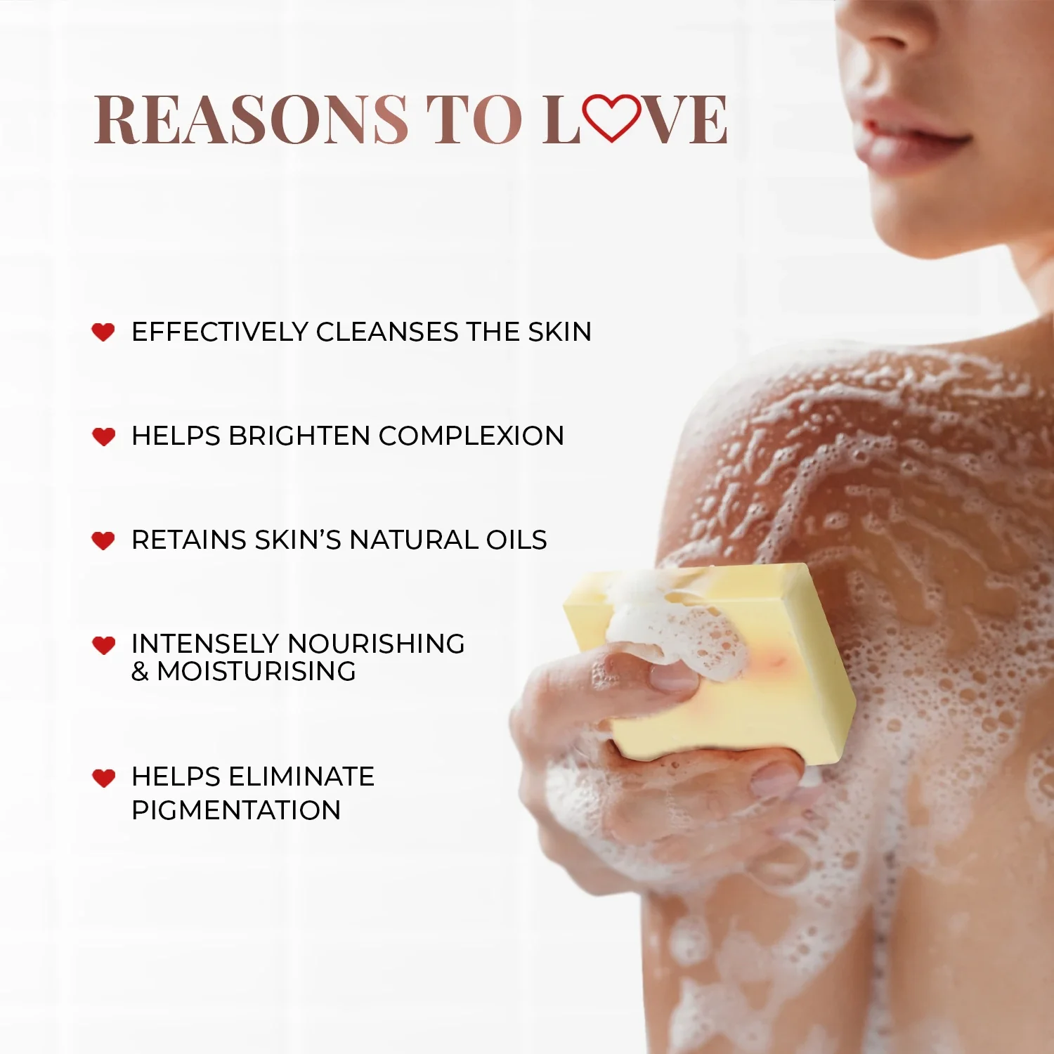Hydrating Bathing Bar with Saffron and Malai - Image 4