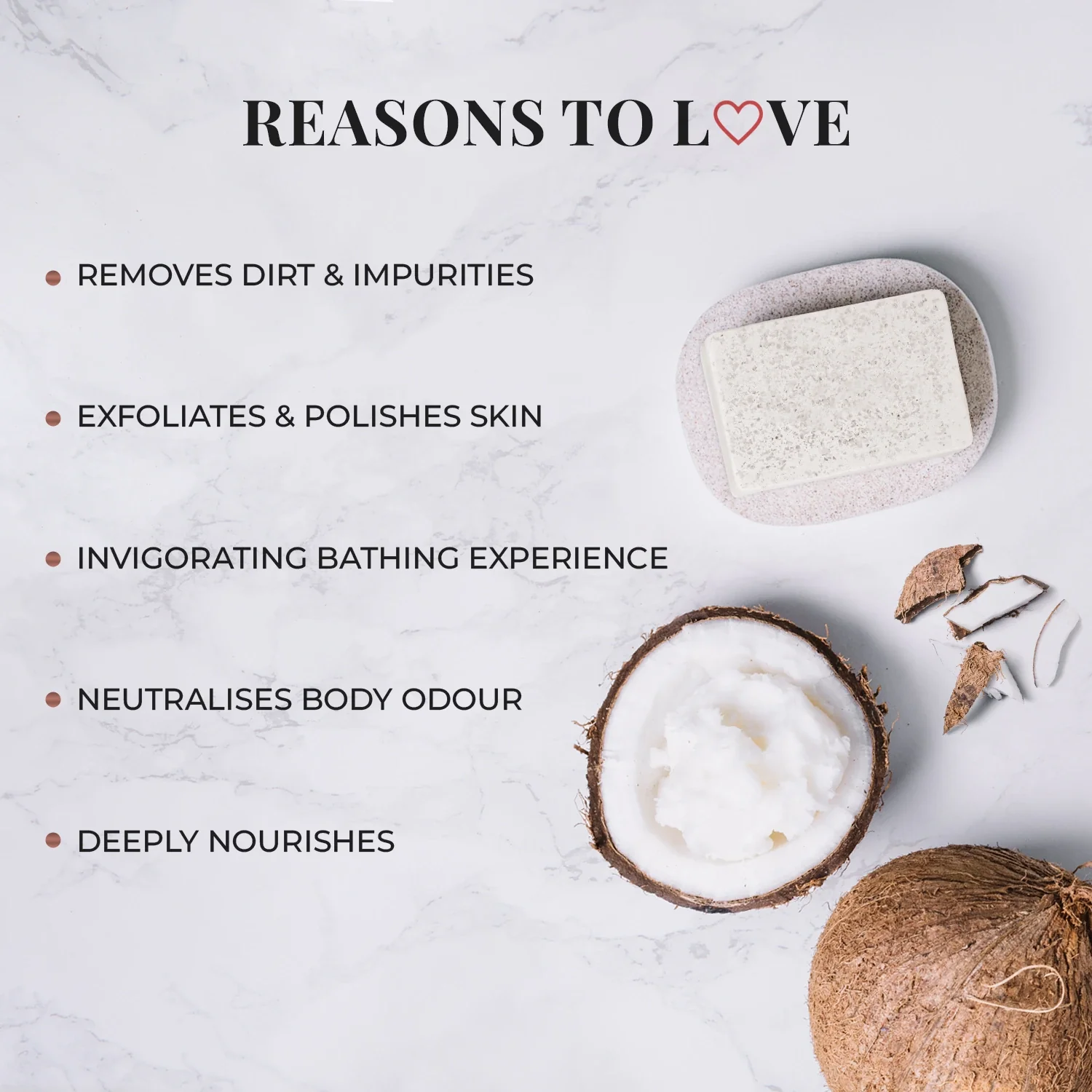 Kerala Coconut Nourishing Handmade Bathing Bar - Image 3
