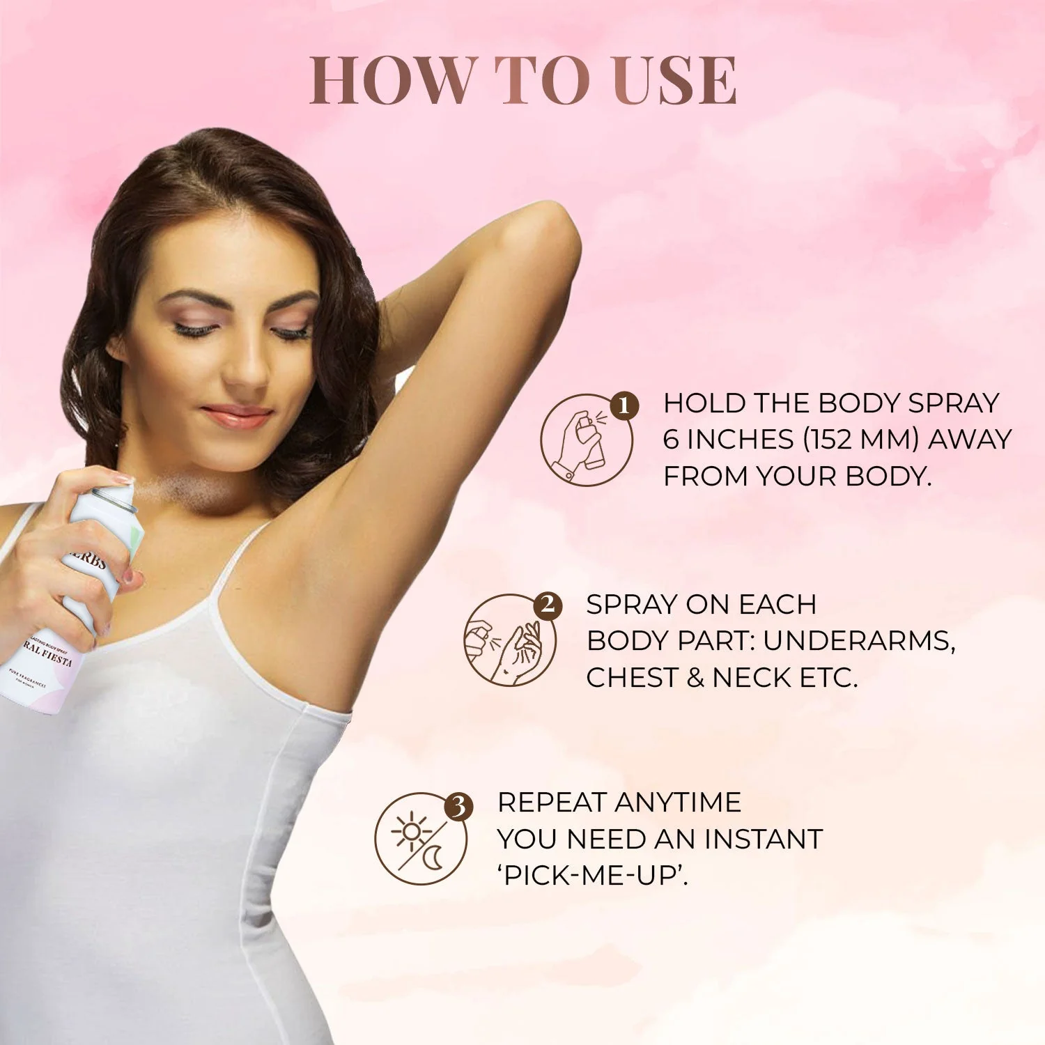 Long Lasting Floral Fiesta Deodorant Body Spray For Women - BYOB - Image 7