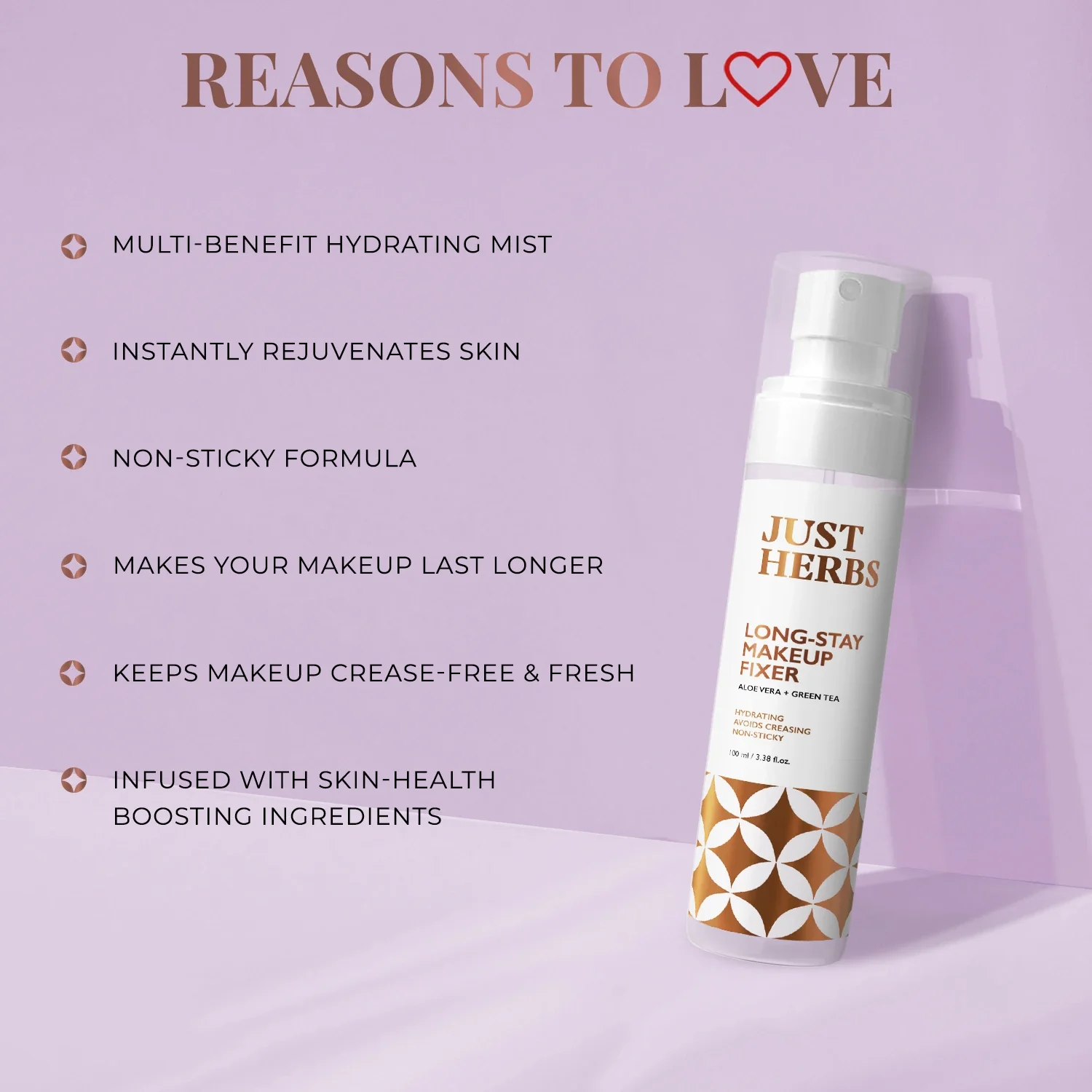 Long-stay Makeup Fixer with Aloe Vera & Green Tea - Image 3