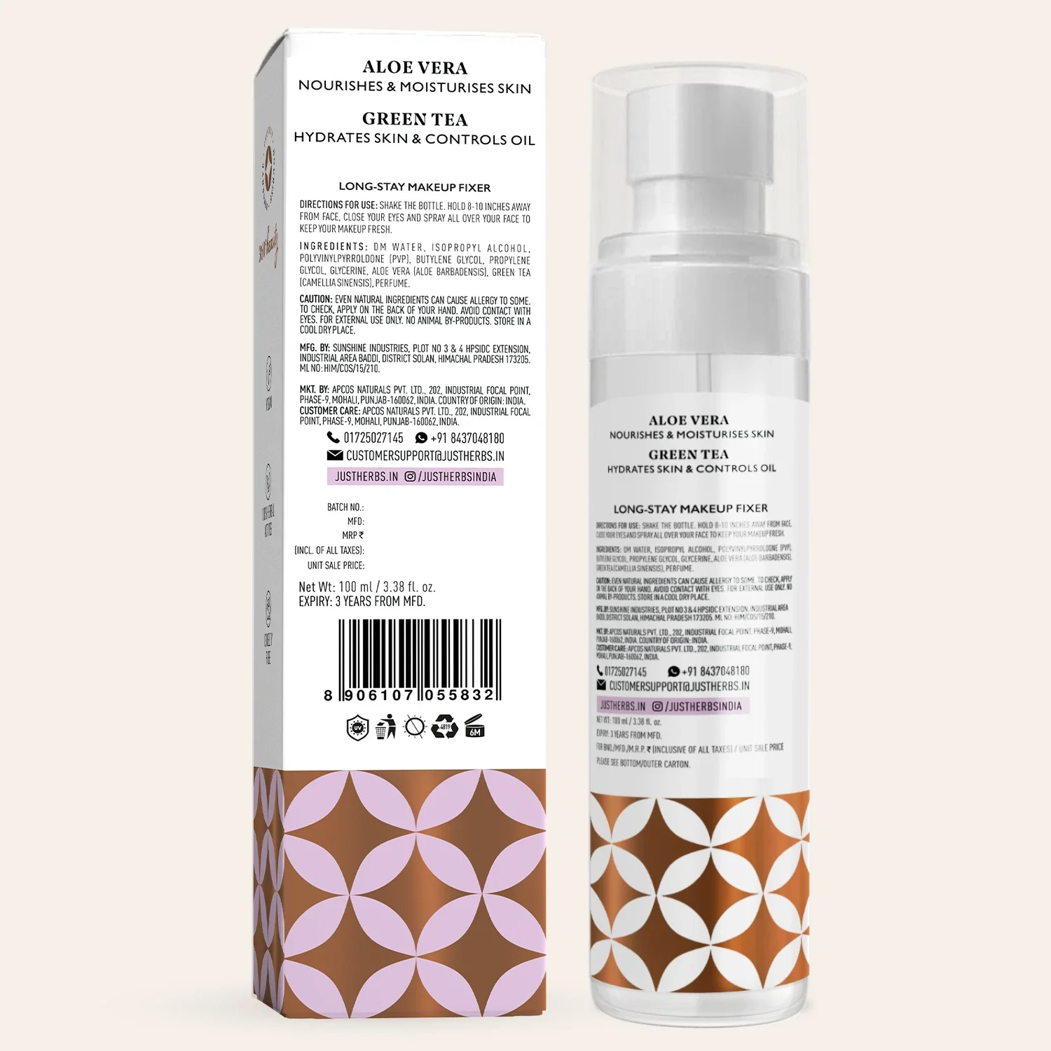 Long-stay Makeup Fixer with Aloe Vera & Green Tea - Image 8