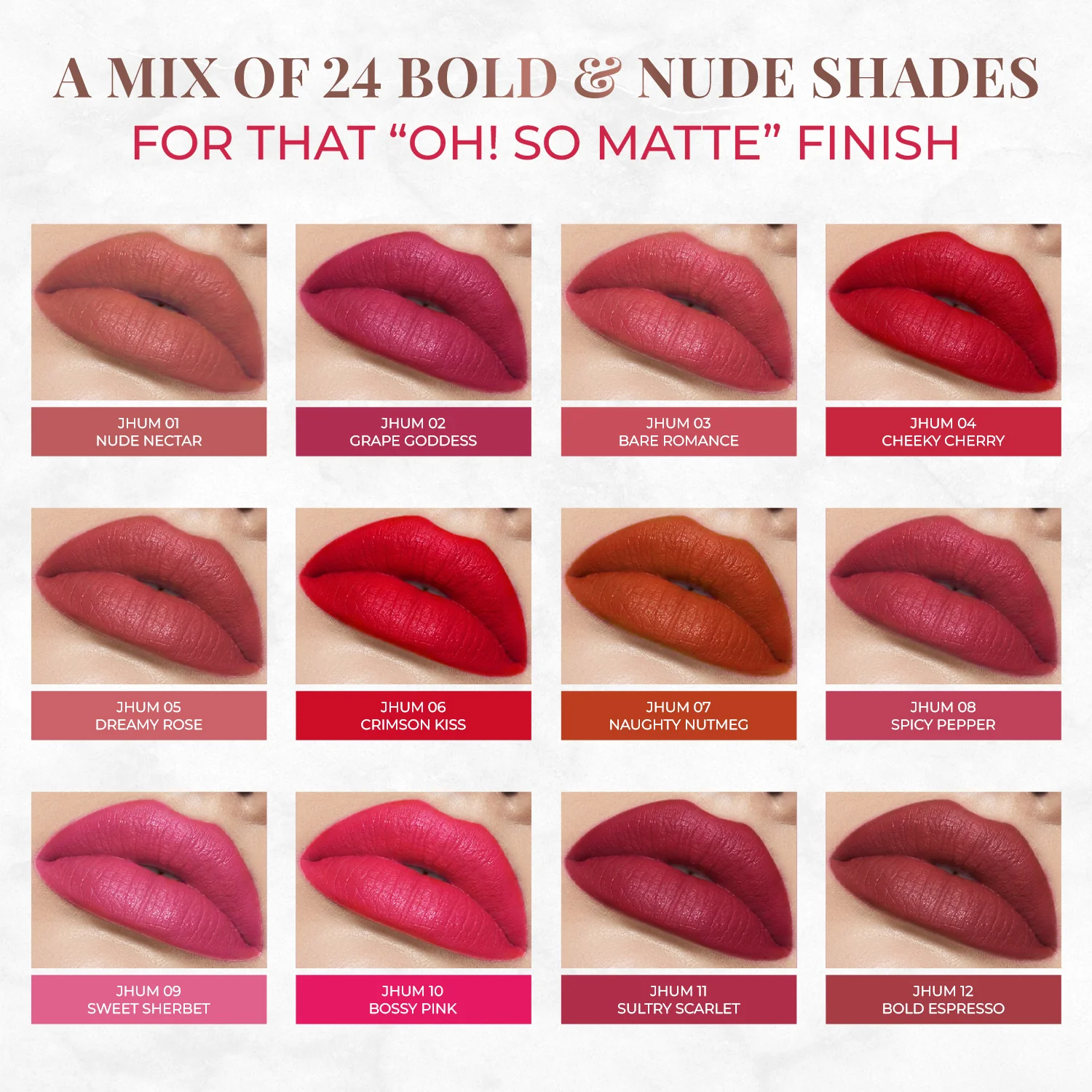 Long Stay Ultra Matte Lipstick with Shea Butter and Jojoba Oil - Image 25
