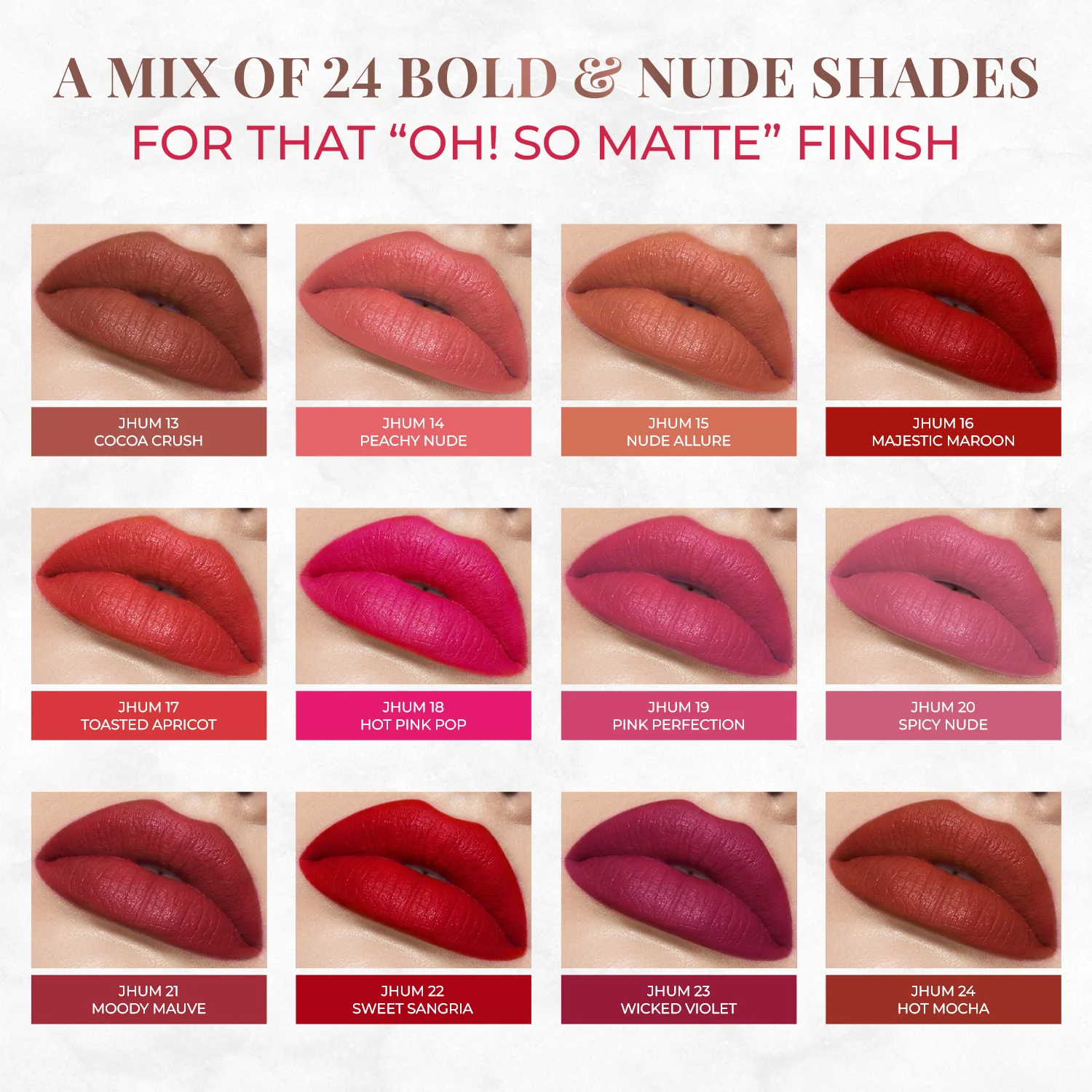 Long Stay Ultra Matte Lipstick with Shea Butter and Jojoba Oil - Image 26