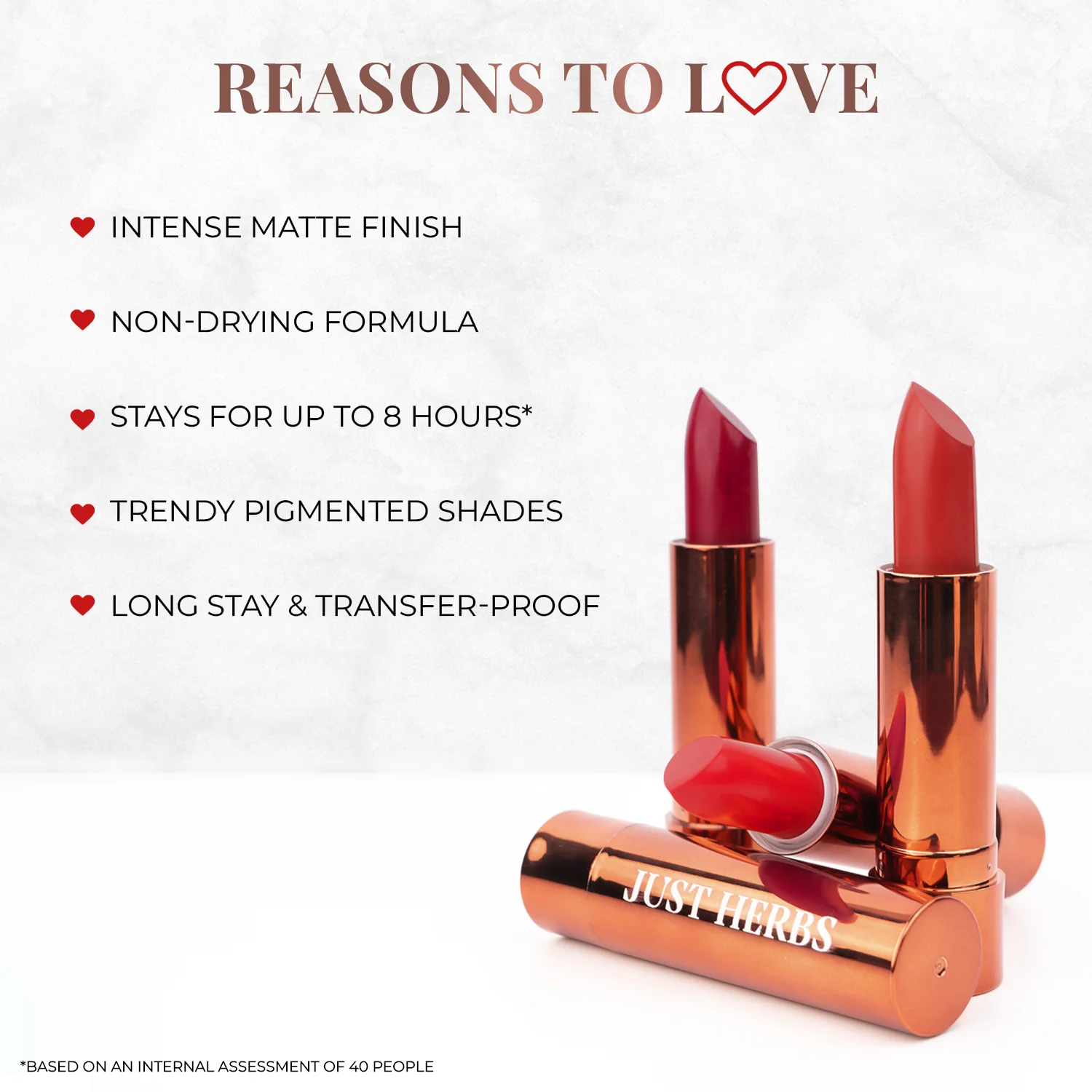 Long Stay Ultra Matte Lipstick with Shea Butter and Jojoba Oil - Image 28