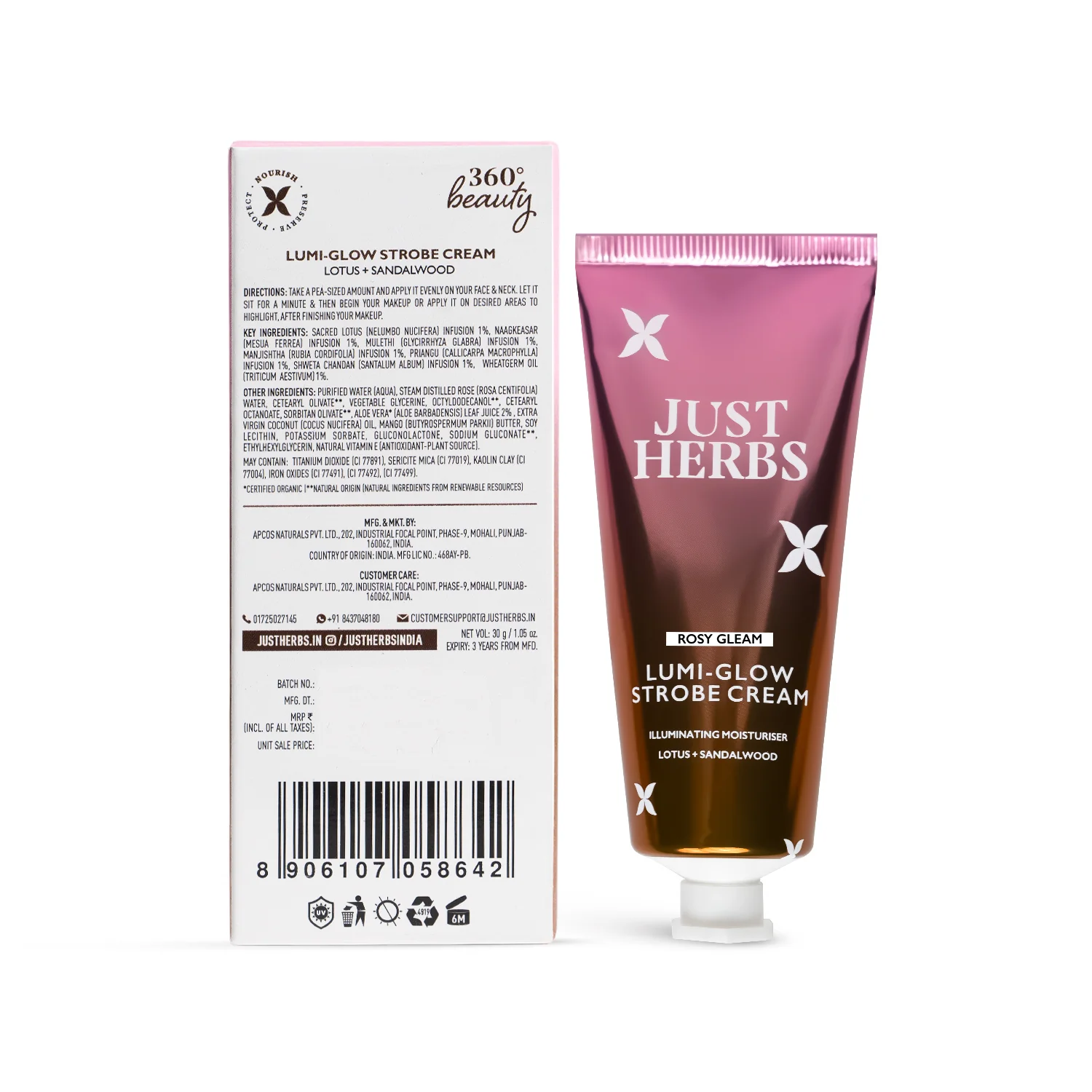 Lumi-glow Strobe Cream with Lotus and Sandalwood - Image 12