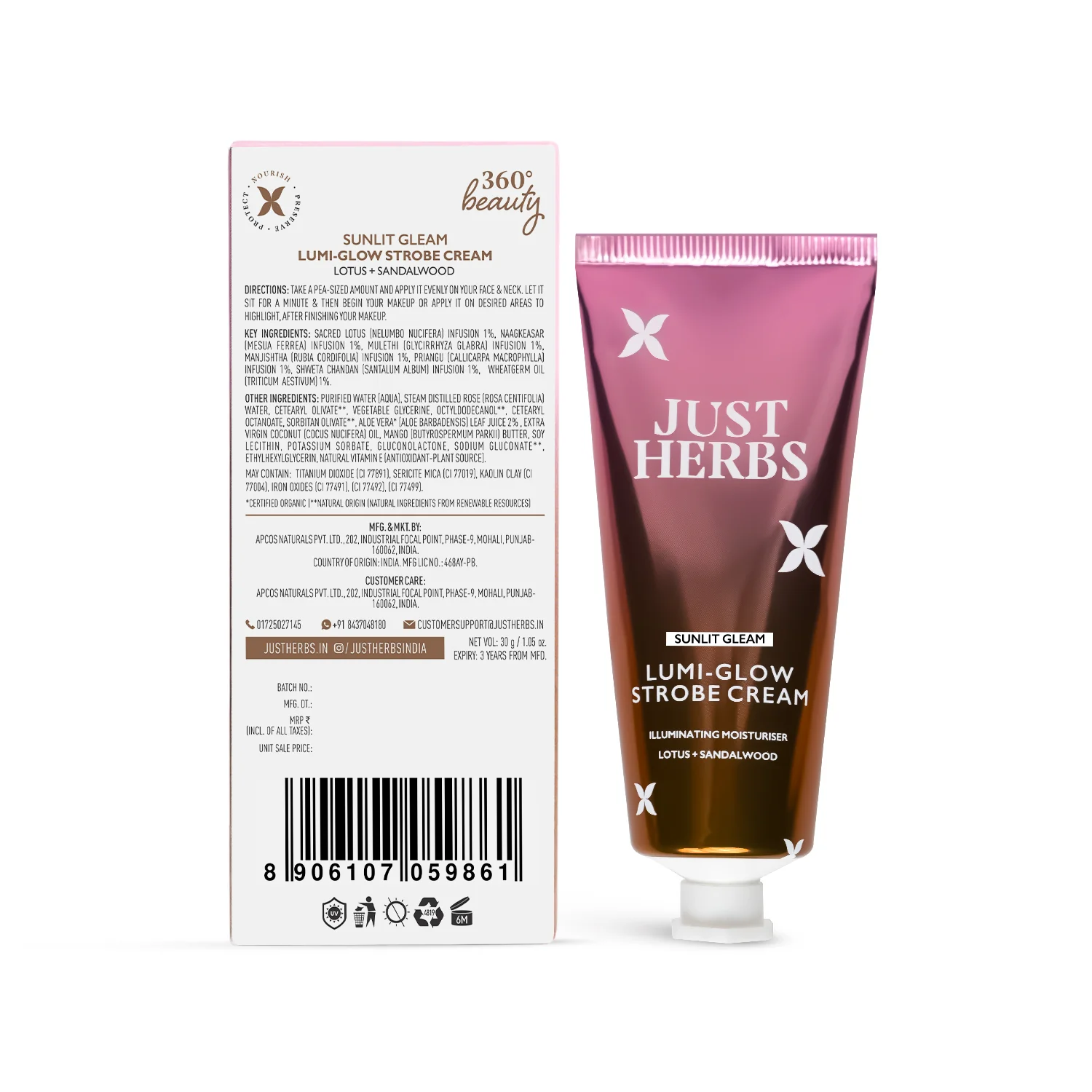 Lumi-glow Strobe Cream with Lotus and Sandalwood - Image 14