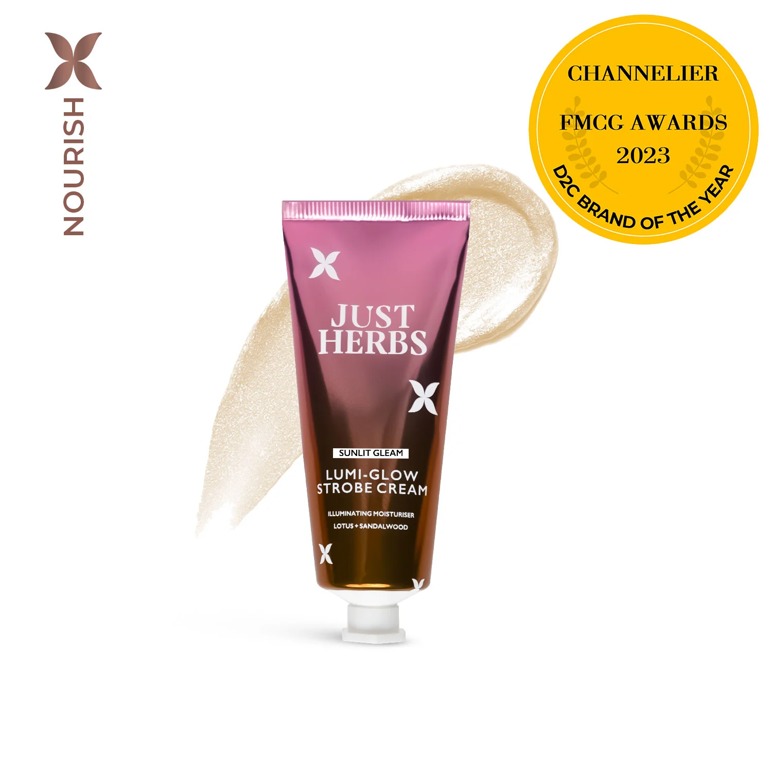 Lumi-glow Strobe Cream with Lotus and Sandalwood - Image 3