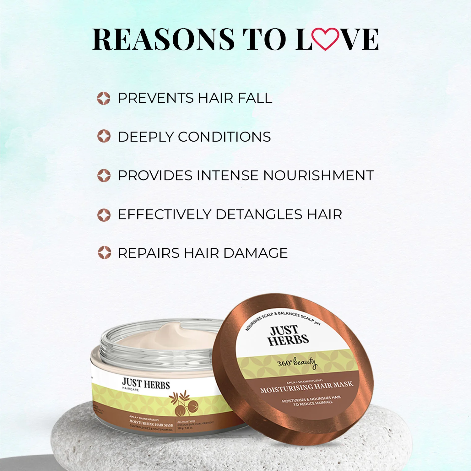 Moisturising Hair Mask with Amla and Shankhpushpi - Image 3