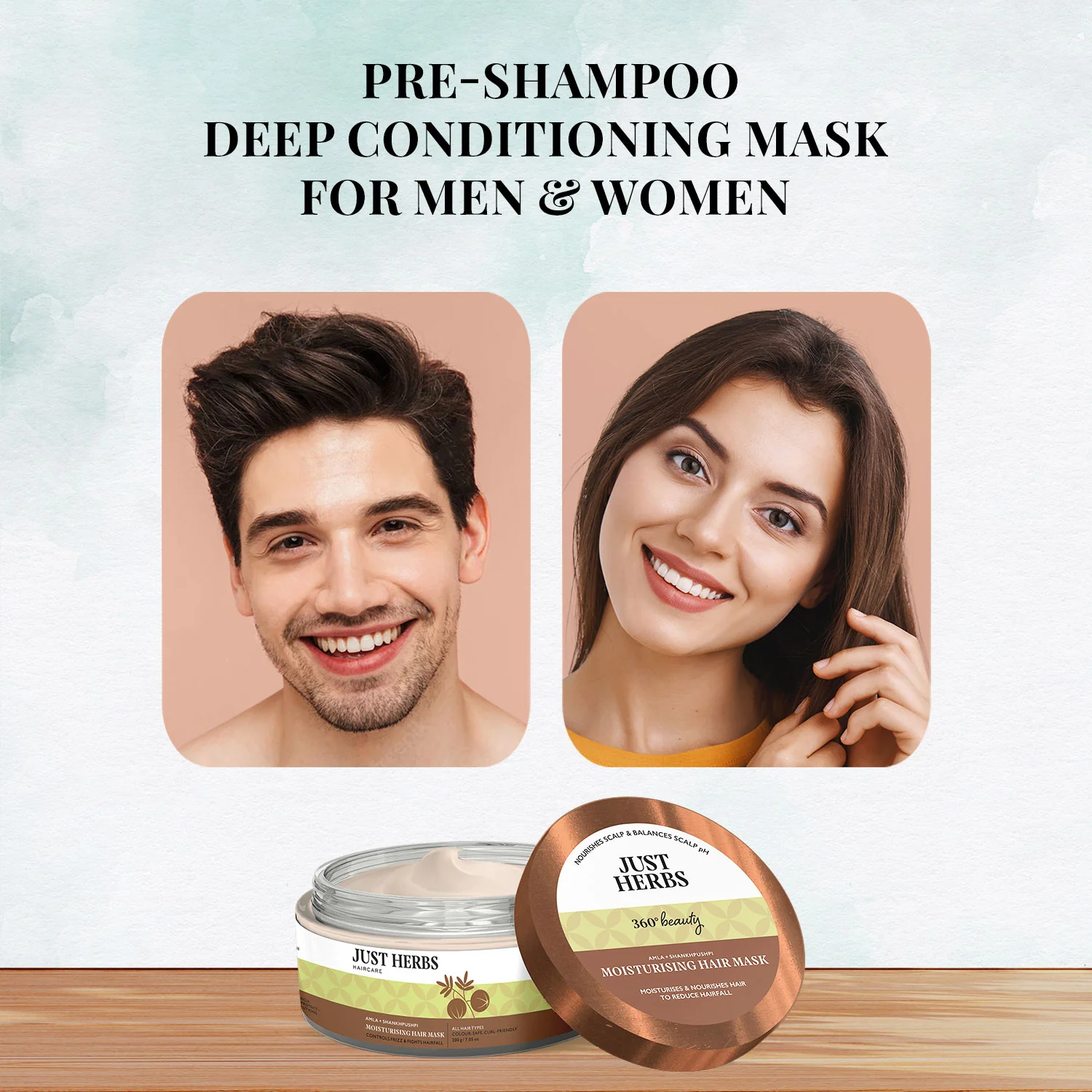 Moisturising Hair Mask with Amla and Shankhpushpi - Image 6