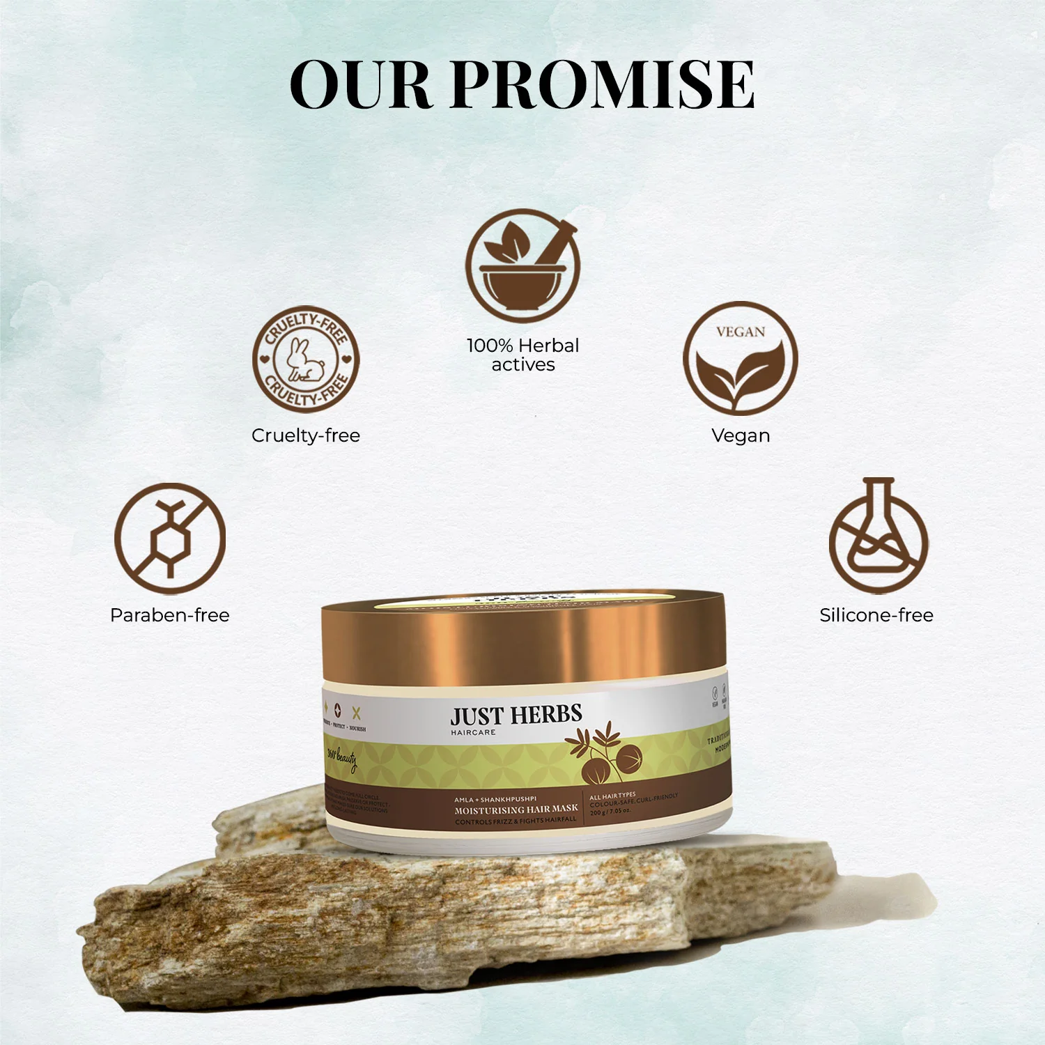 Moisturising Hair Mask with Amla and Shankhpushpi - Image 8