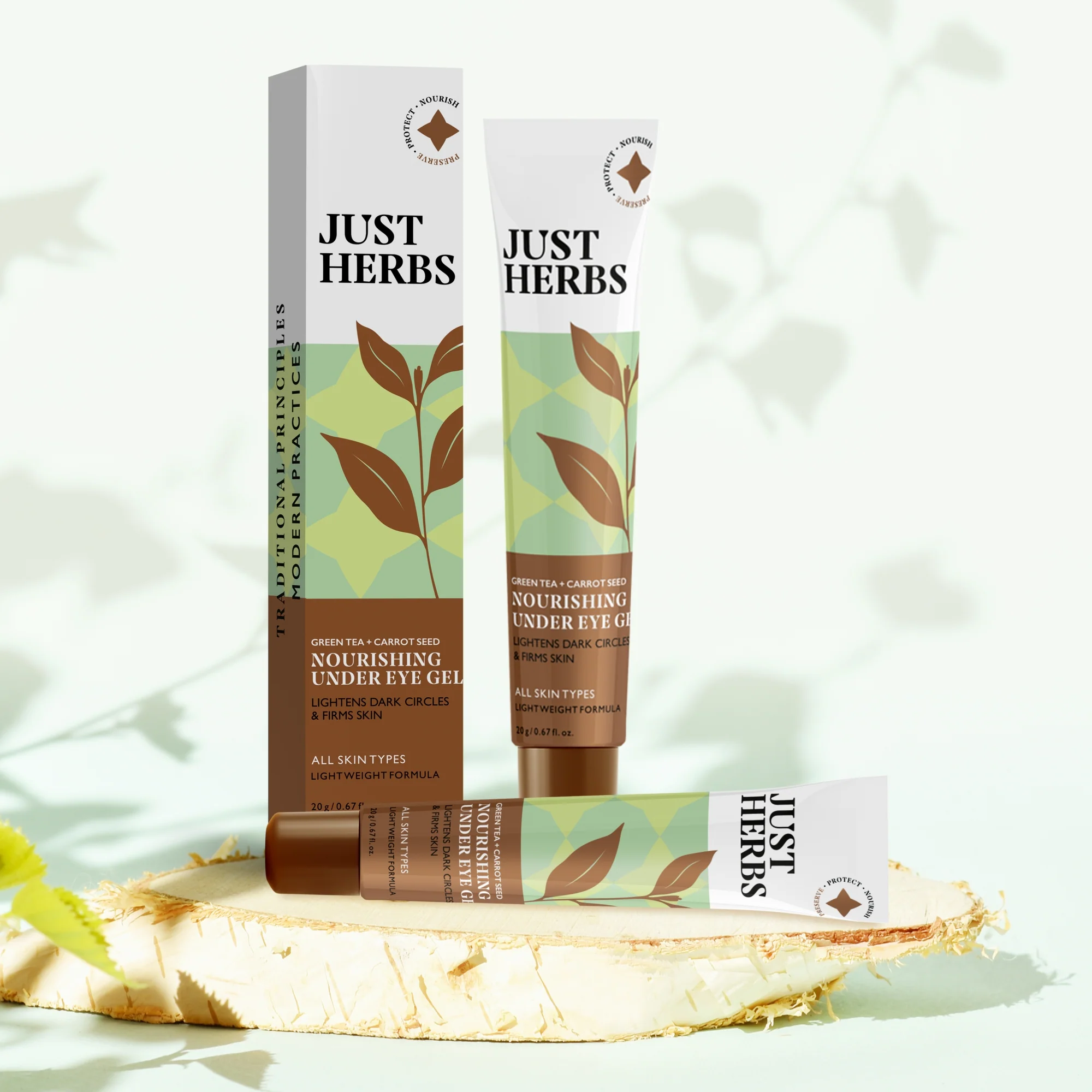 Nourishing Under Eye Gel with Green Tea and Carrot Seed - Image 4