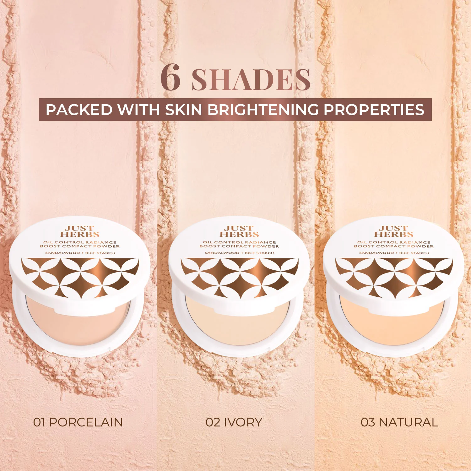 Oil Control Radiance Boost Compact Powder with Sandalwood & Rice Starch - Image 7