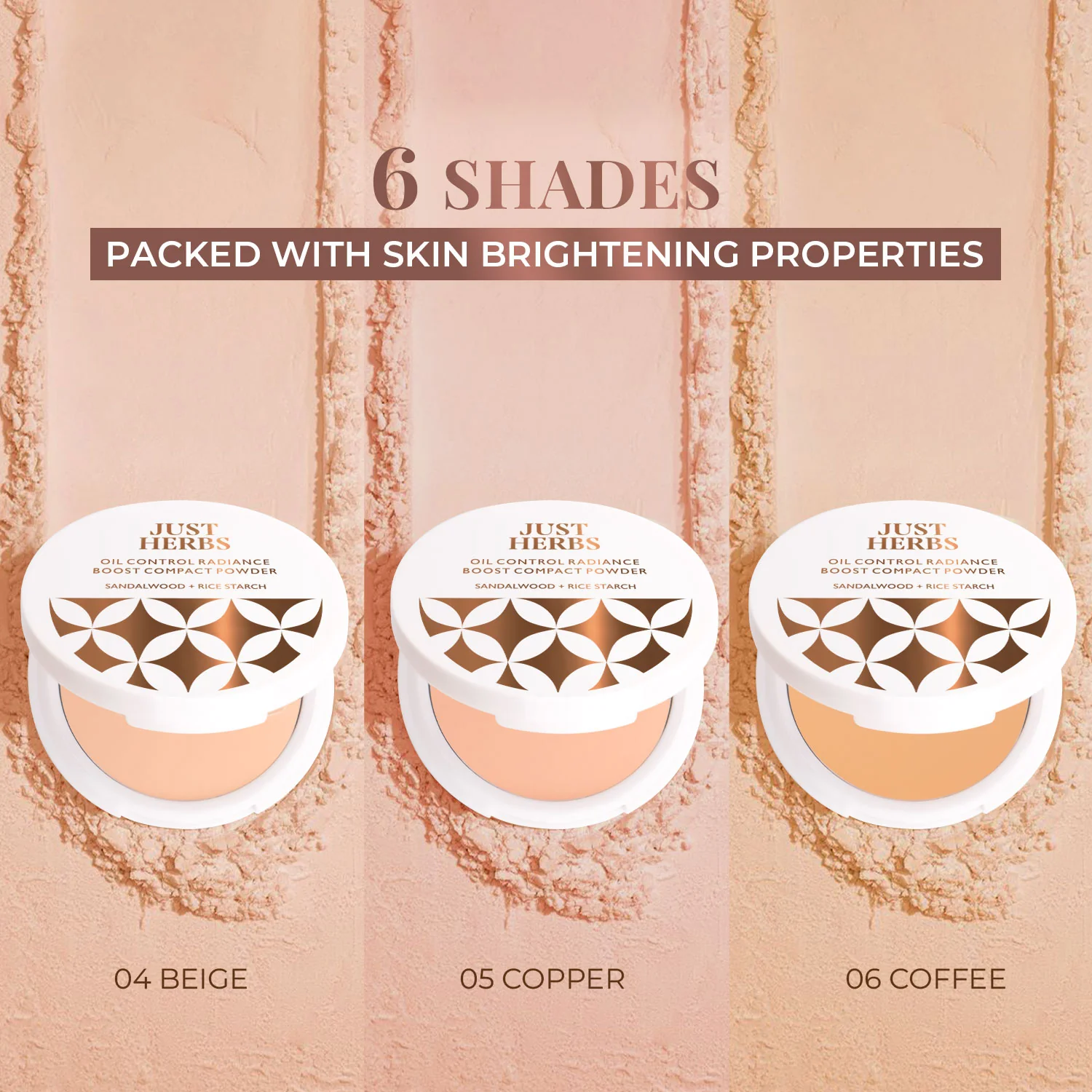 Oil Control Radiance Boost Compact Powder with Sandalwood & Rice Starch - Image 8