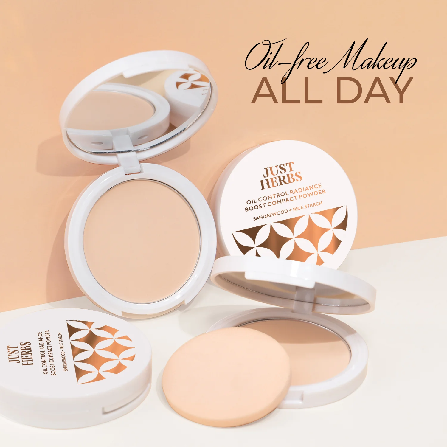 Oil Control Radiance Boost Compact Powder with Sandalwood & Rice Starch - Image 9