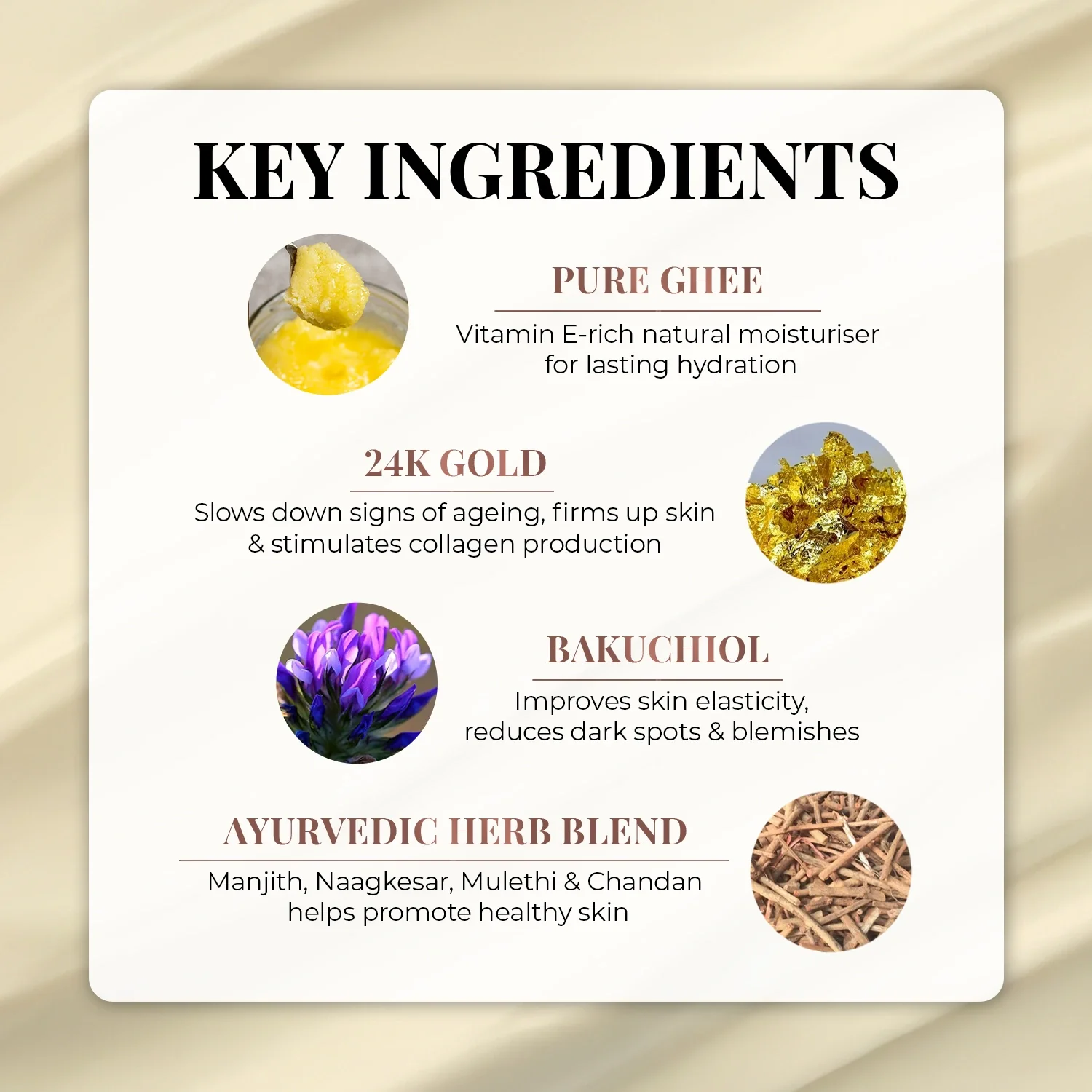 Pure Ghee & 24K Gold Deep Nourishing Souffle Cream - Image 6