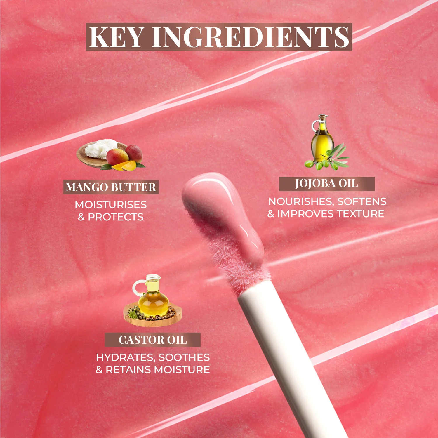 Serum-infused Lip Gloss with Mango Butter and Jojoba Oil - Image 11