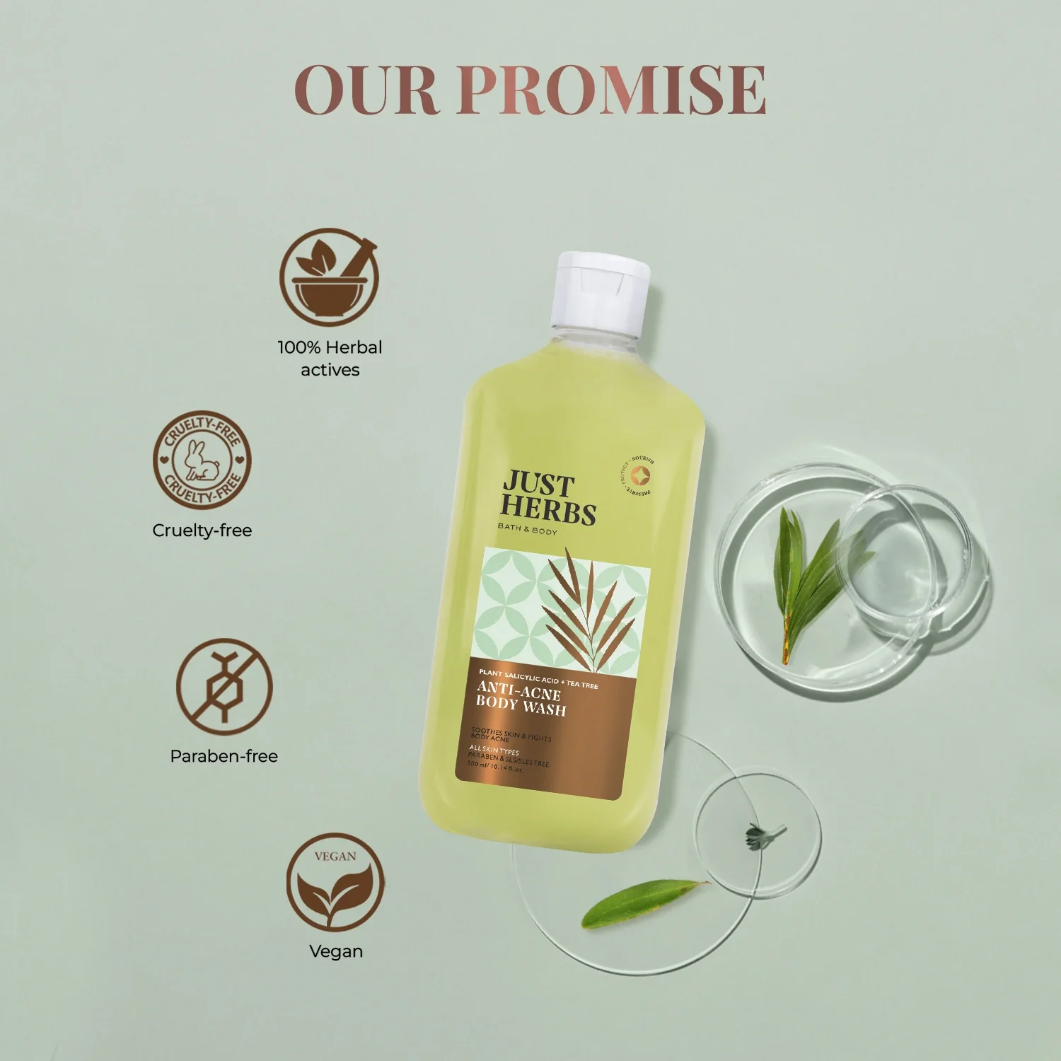 Tea Tree Anti-acne Body Wash with Plant Salicylic Acid - Image 6