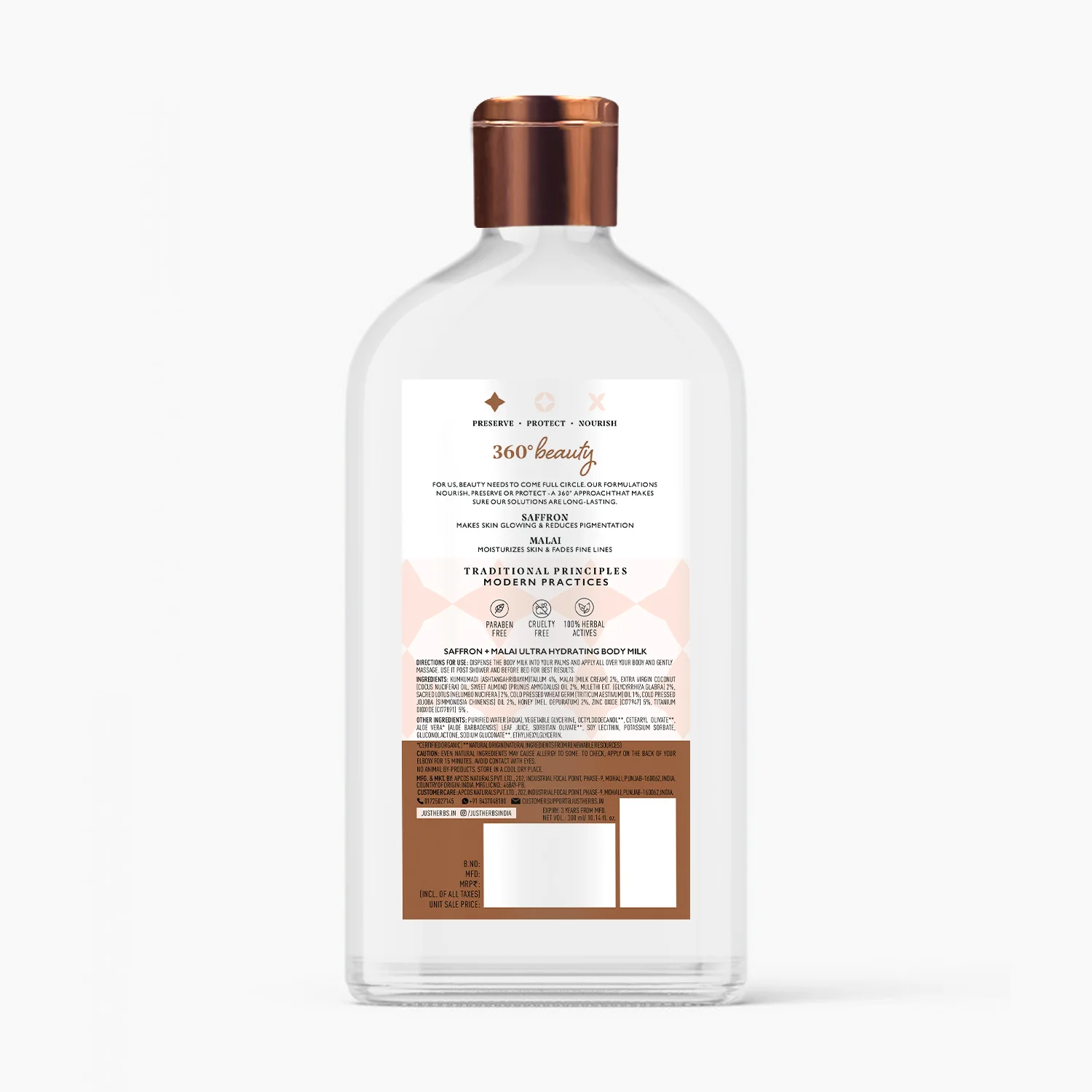 Ultra Hydrating Body Milk with Saffron and Malai - Image 7