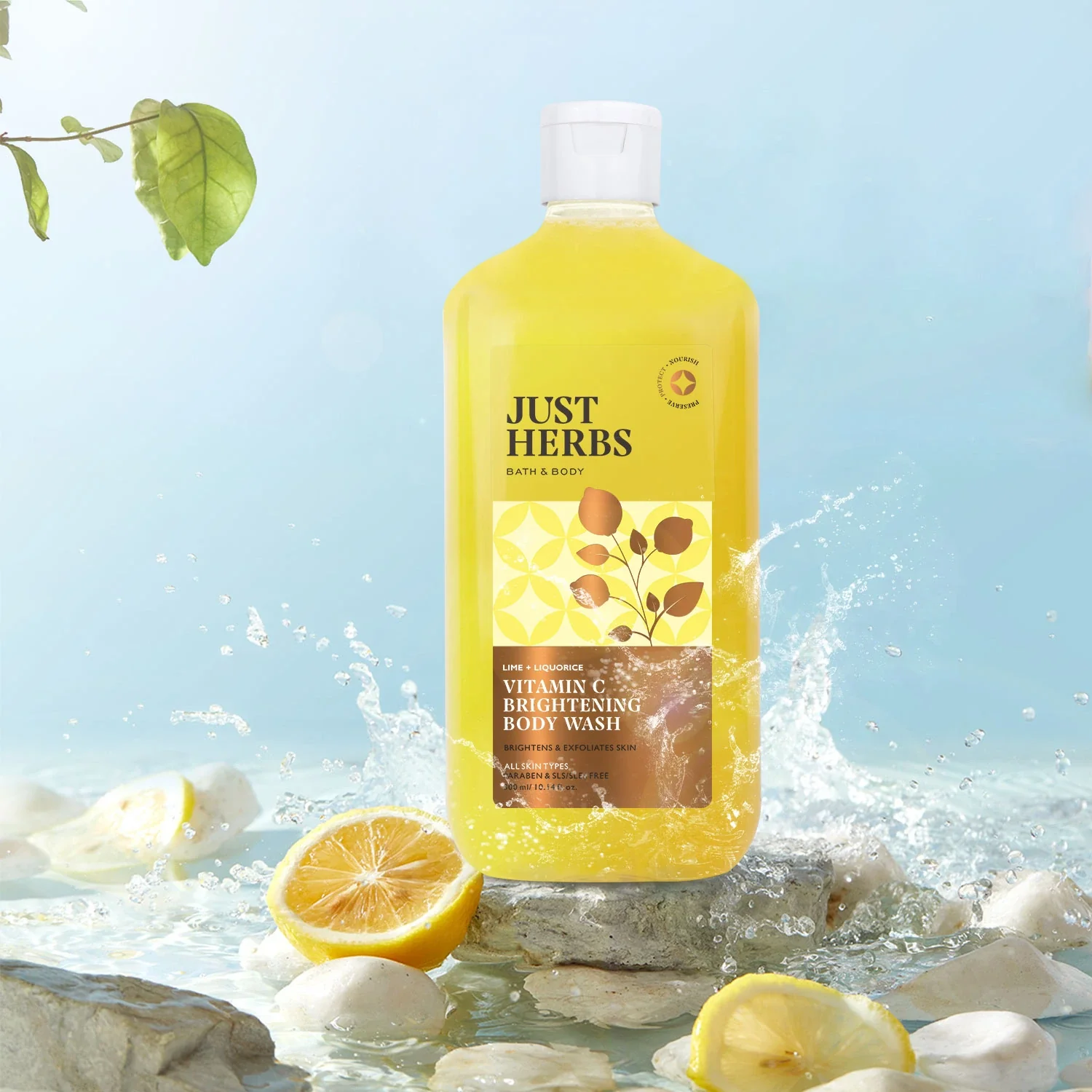 Vitamin C Brightening Body Wash with Lime and Liquorice - Image 5