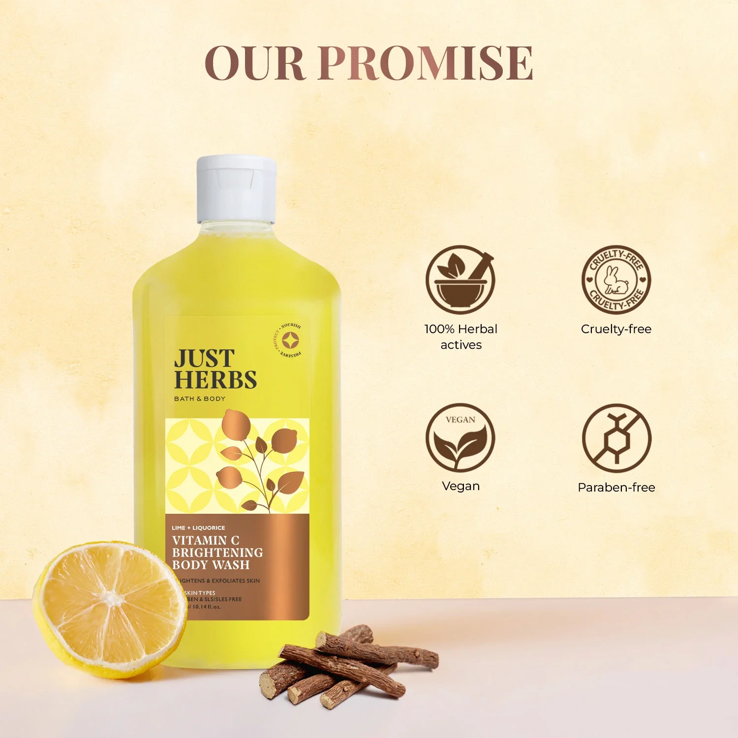 Vitamin C Brightening Body Wash with Lime and Liquorice - Image 6