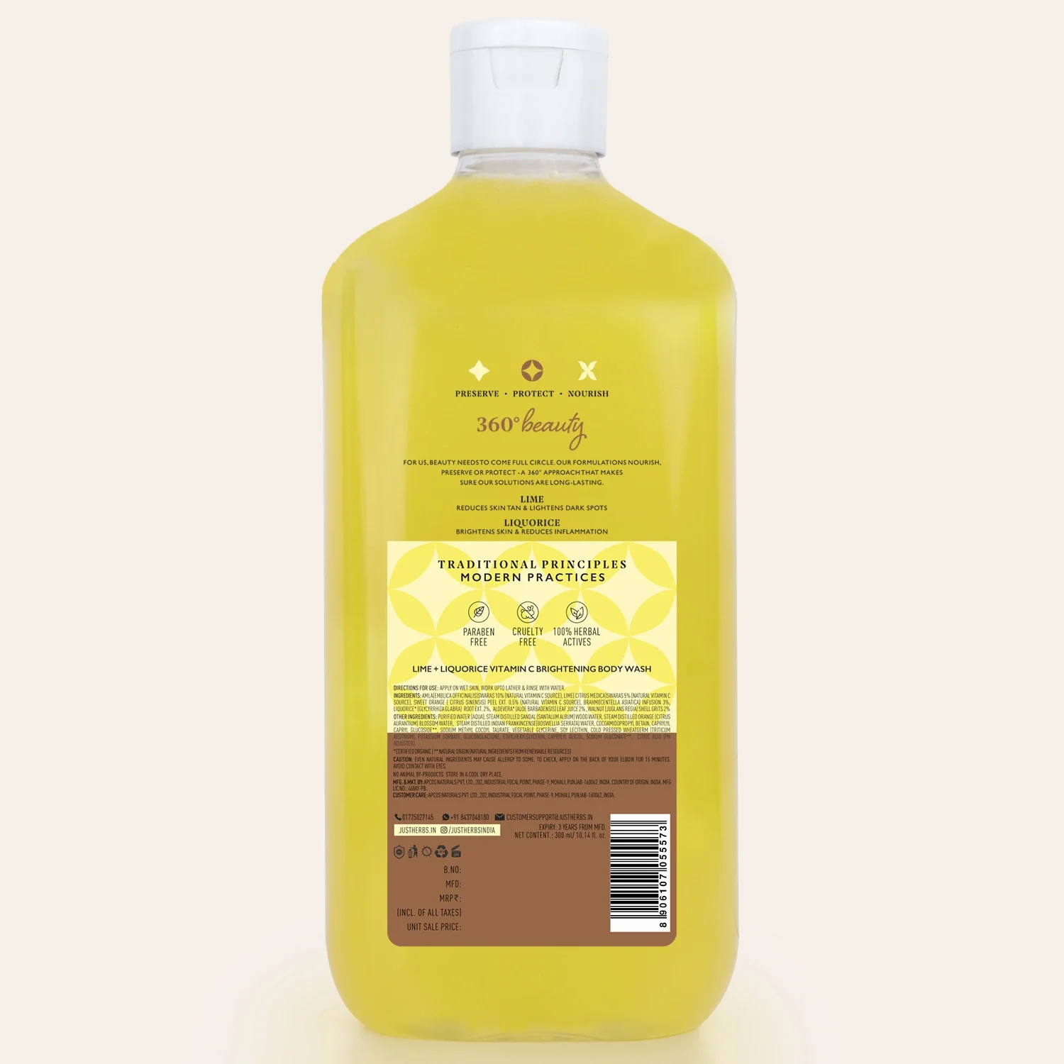 Vitamin C Brightening Body Wash with Lime and Liquorice - Image 7