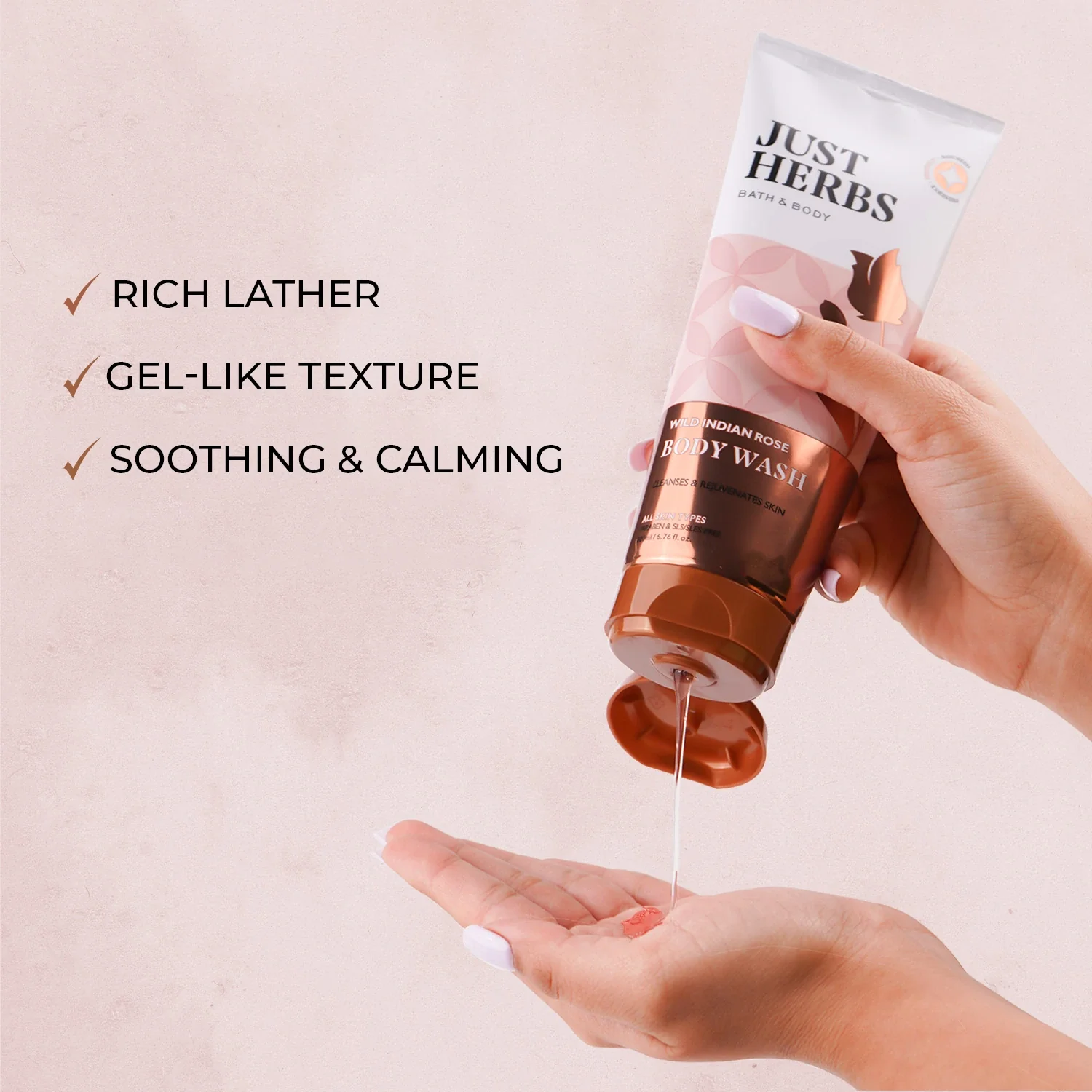 Wild Indian Rose Body Wash 200 ml - Image 4